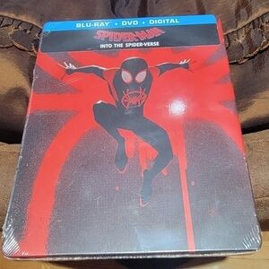 Spider-Man: Into The Spider-Verse STEELBOOK (Blu-Ray + DVD + Digital) ~!~NEW~!~